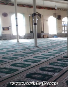 سجاده فرش  مسجد پنج تن آل عبا روستای دوزین